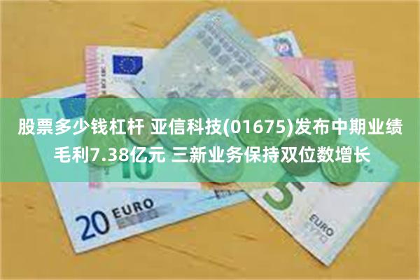 股票多少钱杠杆 亚信科技(01675)发布中期业绩 毛利7.38亿元 三新业务保持双位数增长