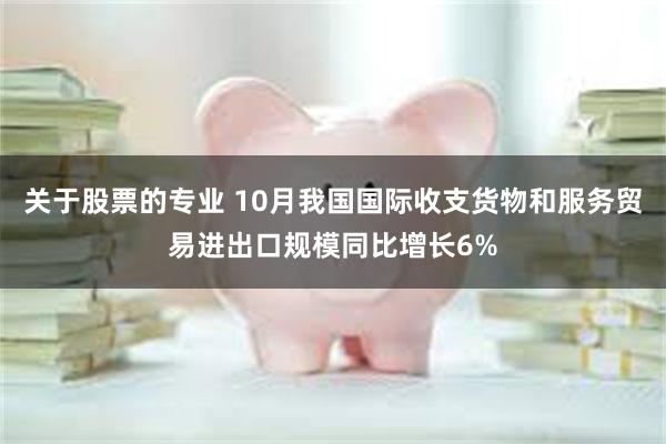 关于股票的专业 10月我国国际收支货物和服务贸易进出口规模同比增长6%