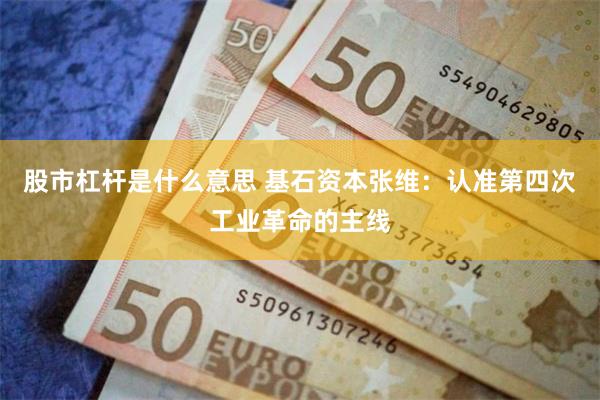股市杠杆是什么意思 基石资本张维：认准第四次工业革命的主线