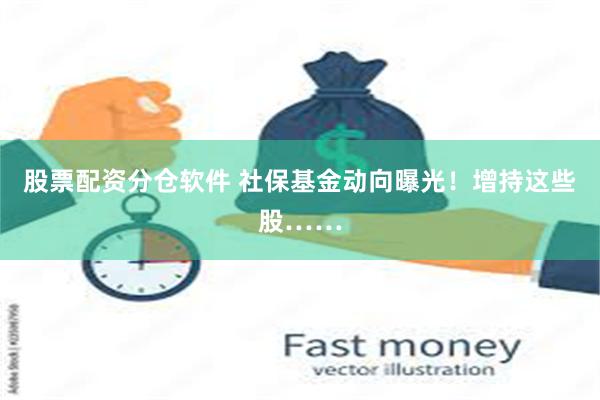 股票配资分仓软件 社保基金动向曝光！增持这些股……